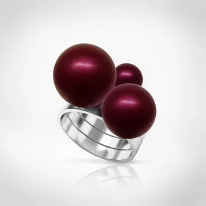 Bernadotte Jewellery Universe Burgundy gyűrű ezüst