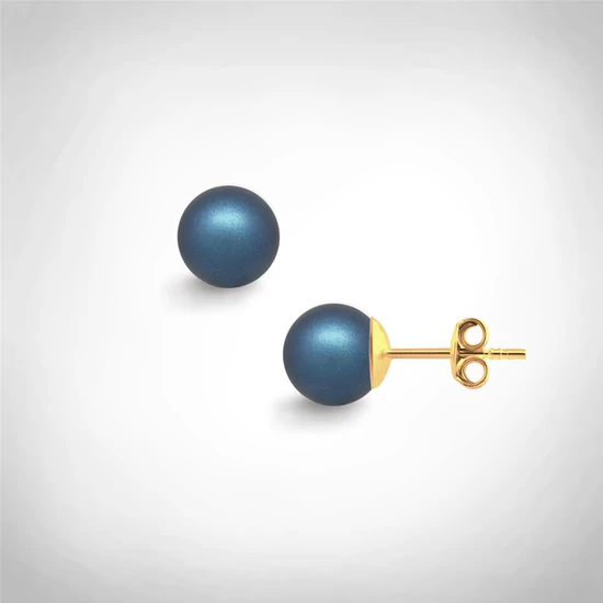 Bernadotte Jewellery Universe Irid Dark Blue fülbevaló arany