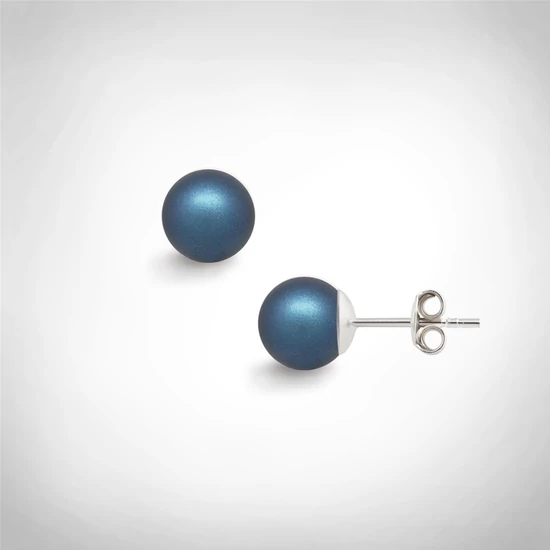 Bernadotte Jewellery Universe Irid Dark Blue fülbevaló ezüst