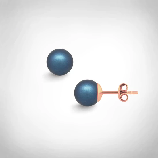 Bernadotte Jewellery Universe Irid Dark Blue fülbevaló rosegold