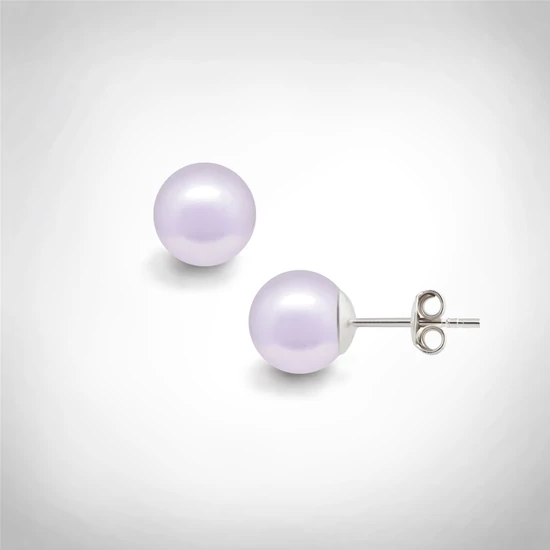 Bernadotte Jewellery Glamour Fülbevaló Levandel ezüst