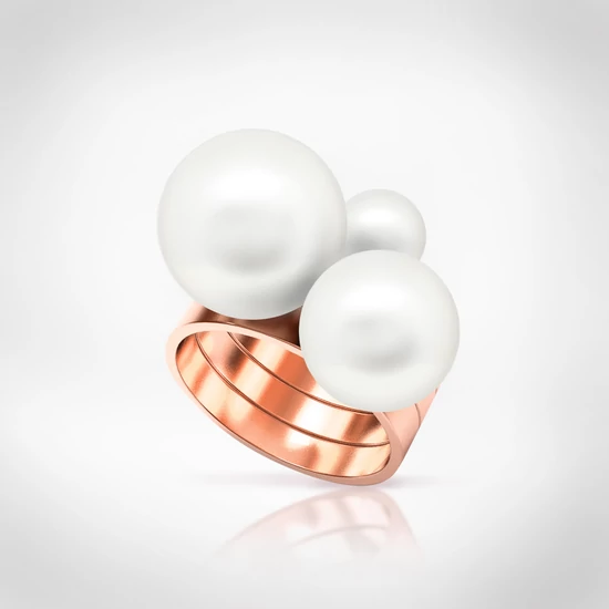 Bernadotte Jewellery Universe Iris gyűrű rosegold