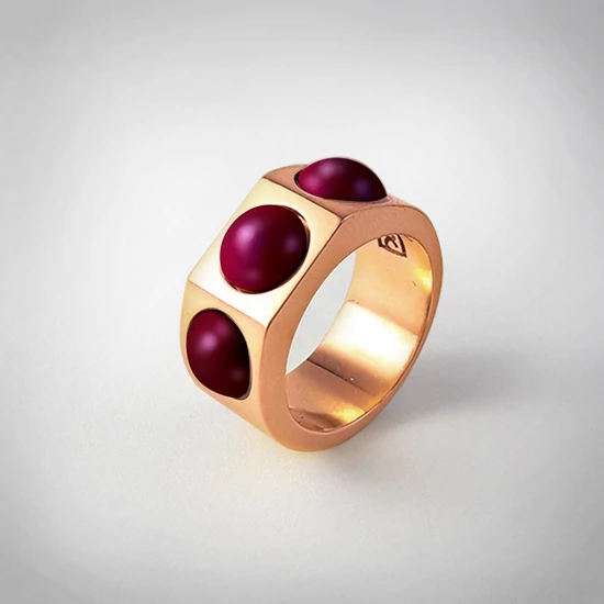 Bernadotte Jewellery Candy gyűrű Blackberry rose gold