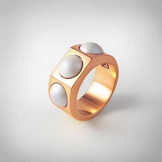 Bernadotte Jewellery Candy gyűrű Iris rose gold