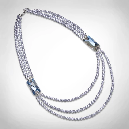 Bernadotte Jewellery Glamour nyaklánc levendula