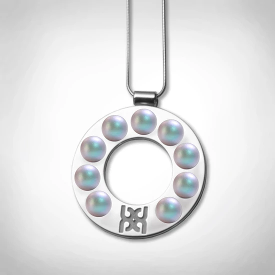 Bernadotte Jewellery Lollipop Azur nyaklánc ezüst