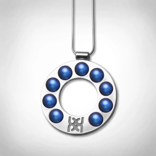 Bernadotte Jewellery Lollipop Wave nyaklánc ezüst