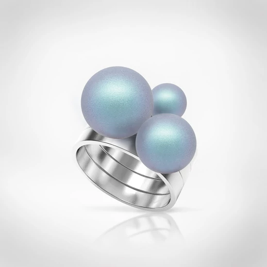Bernadotte Jewellery Universe Irid Light Blue gyűrű ezüst