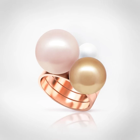 Bernadotte Jewellery Universe City Glam gyűrű rosegold