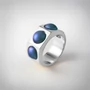 Kép 1/5 - Bernadotte Jewellery Candy gyűrű Wave ezüst
