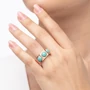 Kép 3/5 - Bernadotte Jewellery Candy gyűrű Jade