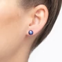 Kép 3/5 - Bernadotte Jewellery Universe Irid Dark Blue fülbevaló ezüst