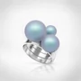Kép 1/5 - Bernadotte Jewellery Universe Irid Light Blue gyűrű ezüst