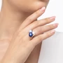 Kép 4/5 - Bernadotte Jewellery Universe azúr gyűrű ezüst