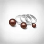 Kép 2/5 - Bernadotte Jewellery Universe Velvet Brown gyűrű ezüst