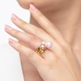 Kép 4/5 - Bernadotte Jewellery Universe City Glam gyűrű arany
