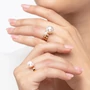 Kép 6/7 - Bernadotte Jewellery Universe Iris gyűrű arany